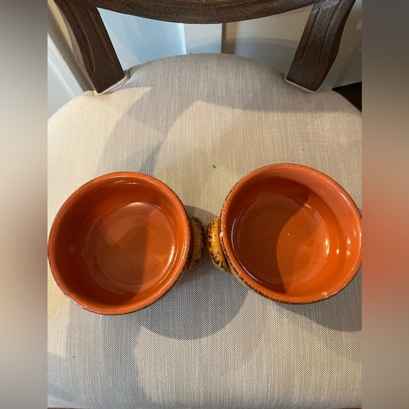 DeSilva Terracotta pottery soup bowls set of 4 made in Italy - Picture 3 of 14